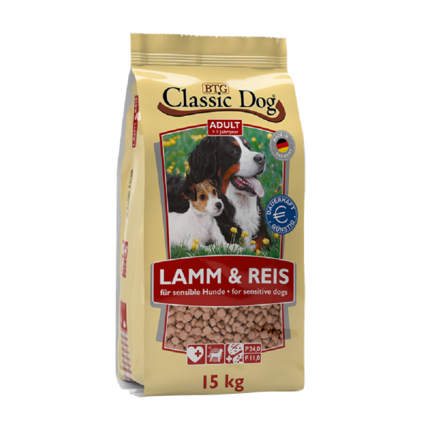 Classic Dog│ Lamm&Reis - 15kg │ Trockenfutter