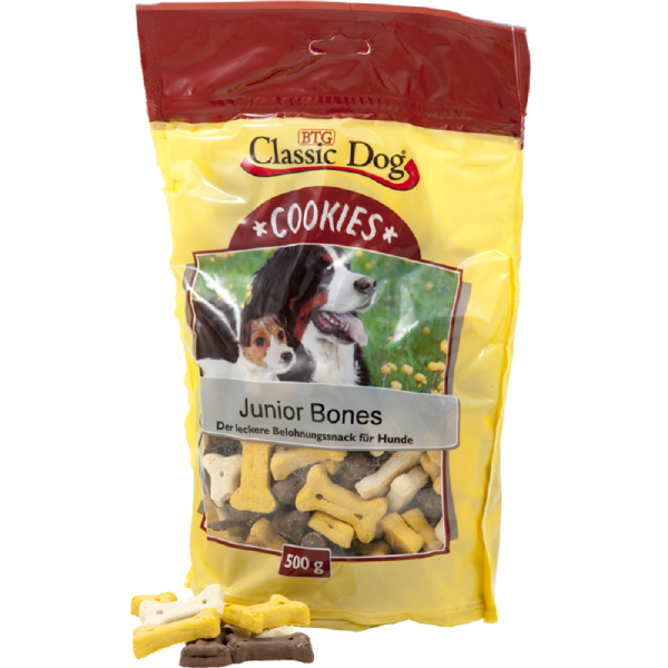 Classic Dog│  Cookies Junior Bones - 12 x 500g │ Hundesnack