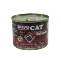 RopoCat│Feinstes Rind & Leber - 24 x 200g │Nassfutter