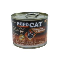 RopoCat│Feinstes Rind & Kopffleisch - 24 x 200g...