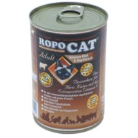 RopoCat│Feinstes Rind & Kopffleisch - 24 x 400g...