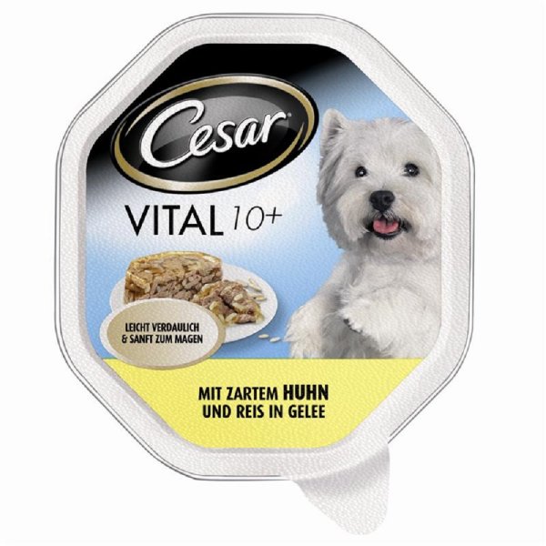 Cesar │Landküche Pute und Rind in köstlicher Sauce - 14 x 150 g │ Hundenassfutter