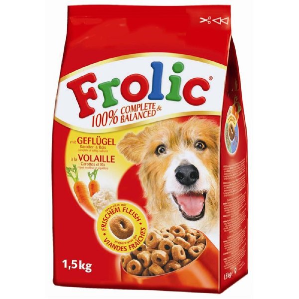 Frolic │ Geflügel, Gemüse und Reis -  1 x 1,5kg │ Hundetrockenfutter