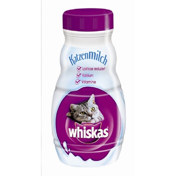 Whiskas │ laktose und fettreduziert - 6x200ml │ Katzenmilch