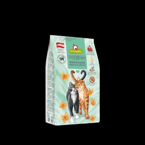 GranataPet │ Delicatessen Wild & Huhn - 1,8 kg │ Katzentrockenfutter