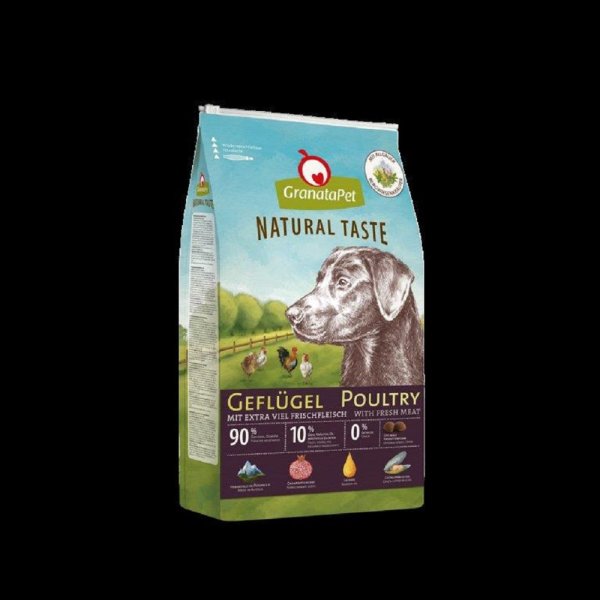 GranataPet │ Natural Taste Geflügel -  4 kg │ Hundetrockenfutter