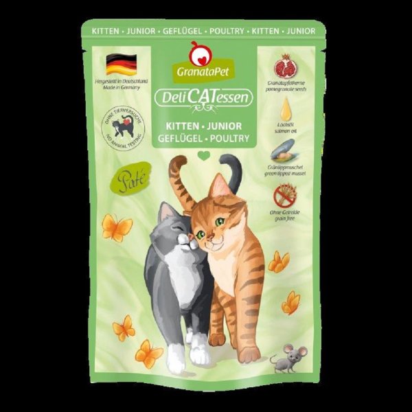GranataPet │DeliCatessen Kitten / Junior Geflügel - 6 x 85 g │ Katzennassfutter