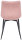 CLP Stuhl Rahden Samt I Polsterstuhl Mit Gestepptem Sitz I Lehnstuhl Mit Schwarzem Gestell Mit Einer Sitzhöhe Von 46 cm, Farbe:pink