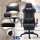 CLP Bürostuhl Turbo I Höhenverstellbarer Schreibtischstuhl Mit Fußablage, Farbe:schwarz/braun, Material:Kunstleder