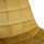 CLP Bürostuhl Medford Samt | Schreibtischstuhl Mit Leichtlaufrollen | Drehstuhl Mit Metallgestell In Chrom-Optik, Farbe:gelb