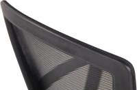 CLP Bürostuhl Kampen Mit Netzbezug | Höhenverstellbarer Drehstuhl Mit Laufrollen Und Armlehnen, Farbe:schwarz/schwarz
