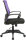 CLP Bürostuhl Kampen Mit Netzbezug | Höhenverstellbarer Drehstuhl Mit Laufrollen Und Armlehnen, Farbe:schwarz/lila