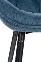 CLP Barhocker Gibson I Gepolsterter Tresenstuhl Mit Fußstütze, Farbe:blau, Material:Stoff