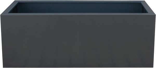 Palatino Exclusive Line Hochbeet / Pflanzkübel LOTTE aus verz. Stahl anthrazit 150 x 40, Höhe 50 cm, modular
