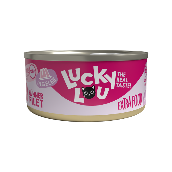 Lucky Lou│EF Hühnerfilet in Jelly - 18 x 70g │ Katzennassfutter