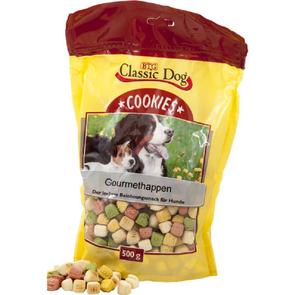 Classic Dog │Snack Cookies Gourmethappen - 12 x 500g│ Hundesnacks