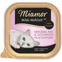 Miamor | Milde Mahlzeit Geflügel Pur & Schinken...