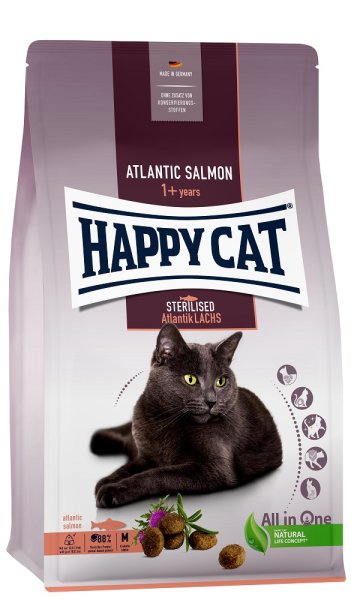 Happy Cat │  Sterilised Adult Atlantik Lachs - 1,3 kg │ Trockenfutter