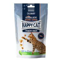 Happy Cat │Culinary Crunchy Snack Atlantik-Lachs - 10 x70...