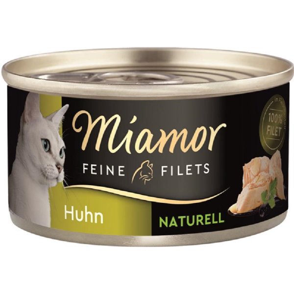Miamor | Feine Filets Naturelle Huhn pur - 24 x 80 g │ Katzennassfutter
