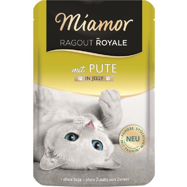 Miamor | Ragout Royale mit Pute in Jelly - 22 x 100 g ı Katzennassfutter