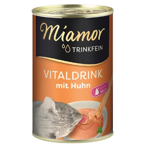 Miamor │Trinkfein Vitaldrink mit Huhn -  24 x 135ml │ Ka tzensnack