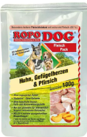 RopoDog│Huhn, Geflügelherzen & Pfirsich - 12 x...