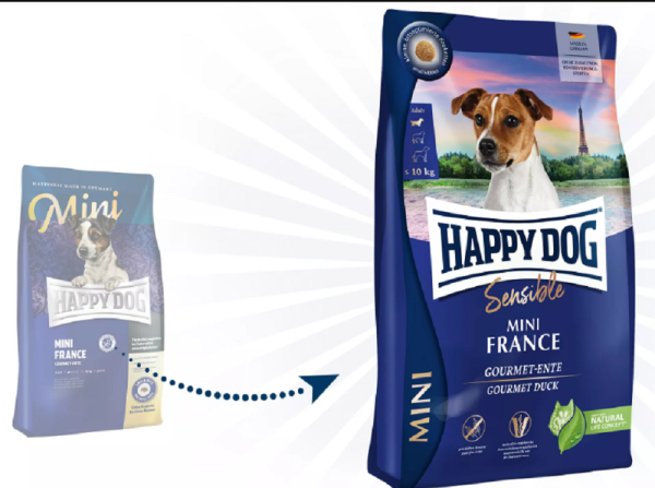 HAPPY DOG ¦ Sensible Mini France - 4 kg │ Trockenfutter
