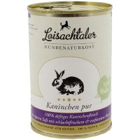 Loisachtaler│  Kaninchen pur  - 6 x 400g │ Nassfutter