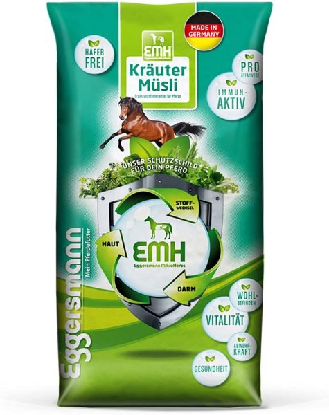 Eggersmann│EMH Kräuter Müsli – 20 kg │ Pferdefutter