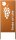 Ellasdekokrempel Edelrost Sichtschutzwand Taste of Life Breite 87 / Höhe 180 cm; Wird mit Bodenankern (Stützen) ausgeliefert