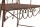 CLP Gartenbank Minna aus lackiertem Eisen I Sitzbank im Jugendstil I Eisenbank mit 2-3 Sitzplätzen I erhältlich, Farbe:antik braun