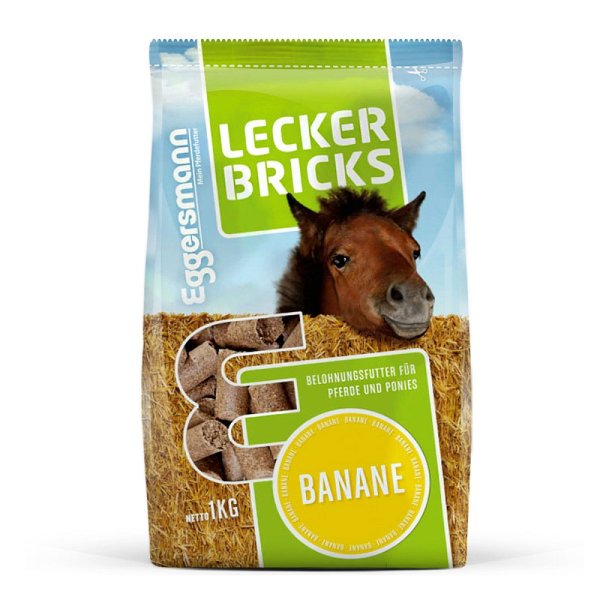 Eggersmann - Lecker Bricks Banane & Karotte - 7x1kg │ Pferdefutter
