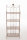 CLP LENJA stabiles Standregal im Landhausstil I Klappbares Eisenregal mit 4 Regalböden I erhältlich, Farbe:antik braun