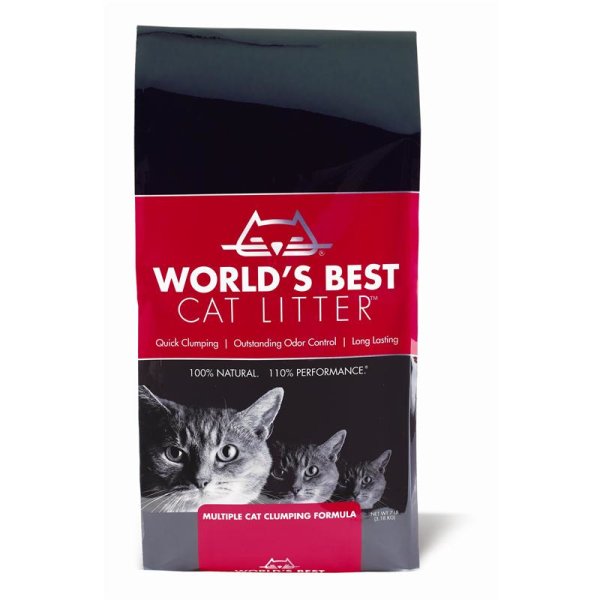 Worlds Best Cat Litter ¦ klumpend, biologisch abbaubar, extra stark - 12,7 kg ¦ Katzenstreu im Beutel