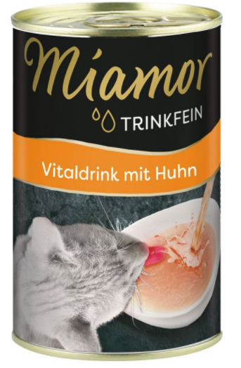 Miamor - Trinkfein &brvbar; mit Huhn - 24 x 135ml &brvbar; Vitaldrink f&uuml;r Katzen