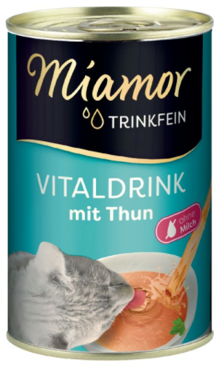 Miamor - Trinkfein &brvbar; mit Thunfisch -  24 x 135ml &brvbar; Vitaldrink f&uuml;r Katzen