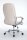 CLP XXL-Bürostuhl Rodeo Mit Hochwertiger Polsterung Und Kunstlederbezug I Höhenverstellbarer Drehstuhl Mit Laufrollen, Farbe:Creme