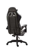 CLP Bürostuhl Ignite mit Kunstlederbezug I Schreibtischstuhl mit Armlehnen I Verstellbarer Drehstuhl im sportlichen Design, Farbe:schwarz/schwarz