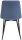 CLP Esszimmerstuhl Telde Stoff I Küchenstuhl Sitz Gesteppt I Polsterstuhl Mit Metallgestell I Lehnstuhl I Besucherstuhl, Farbe:blau