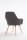 CLP Retrostuhl Florian mit hochwertiger Polsterung und Stoffbezug I Esszimmerstuhl mit Einer Sitzhöhe von 53 cm, Farbe:dunkelgrau, Gestell Farbe:Natura (Eiche)