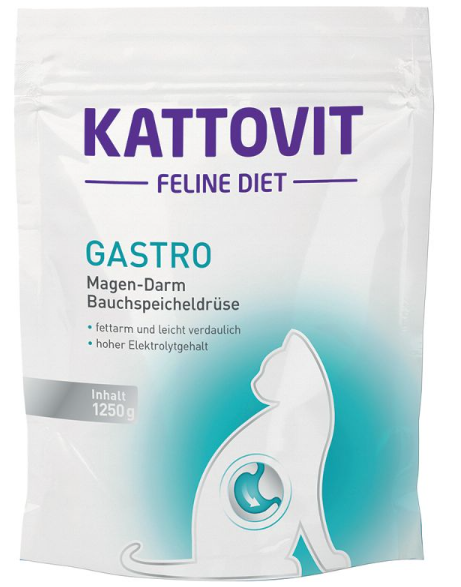 KATTOVIT ¦ Feline - Gastro 1,25kg ¦ trockenes Katzenfutter bei Erkrankungen des Magen-Darm-Trakts
