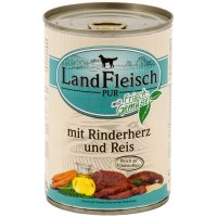 LandFleisch ¦ Pur - Rinderherzen & Reis - 12 x...