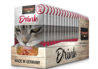 LEONARDO ¦ Beef  - Fleischbrühe mit Fleischstreifen -  20 x 40g ¦ Drink für Katzen