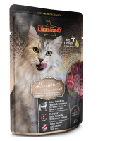 LEONARDO &brvbar; Lamm &amp; Cranberries - 16 x 85g &brvbar; nasses Katzenfutter im Pouchbeutel