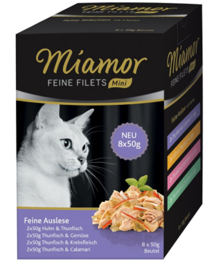 Miamor - Feine Filets ¦ Multibox - 4 x 8 x 50g ¦ Mini Pouch