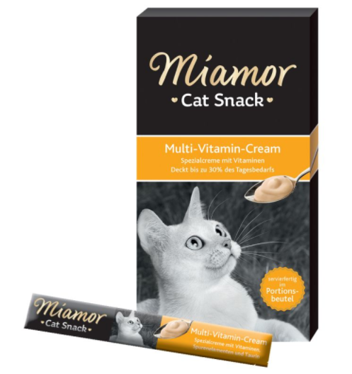 Miamor Cat &brvbar; Multi-Vitamin-Cream - 11x6x15g &brvbar; Snack f&uuml;r Katzen