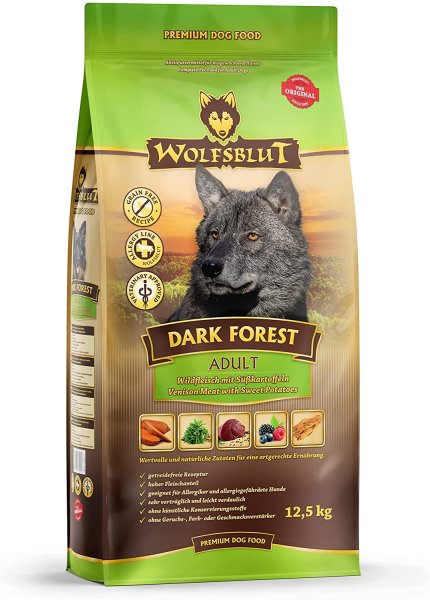 WOLFSBLUT ¦ Dark Forest - Wild -12,5 kg ¦ getreidefreies Hundetrockenfutter im Sack