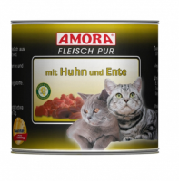 AMORA &brvbar; Fleisch pur mit Huhn+Ente - 6 x 200g...
