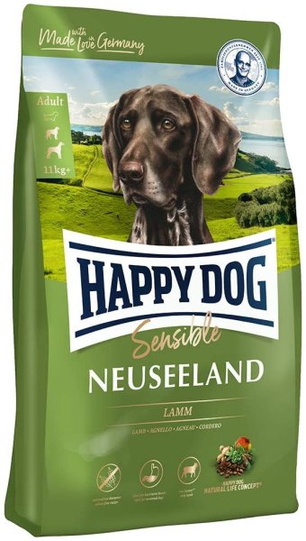 HAPPY DOG ¦ Supreme Sensible - Neuseeland Lamm - 12,5kg ¦Hundetrockenfutter im 12,5kg Sack